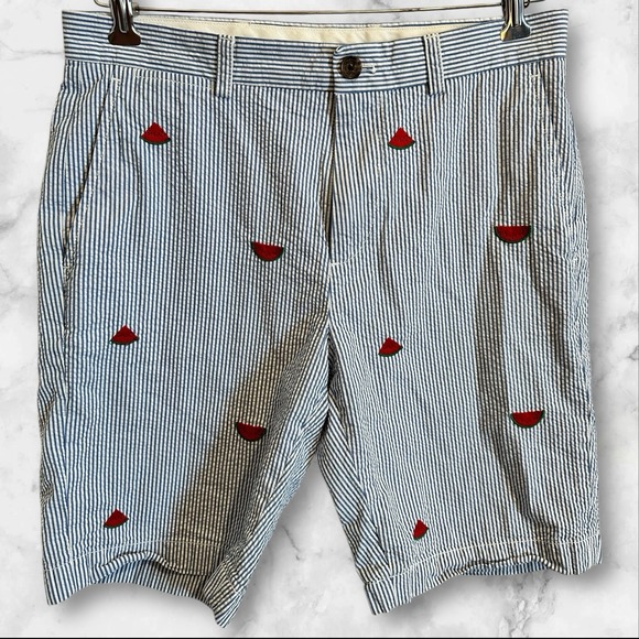 Brooks Brothers Other - Brooks Brothers Shorts Seersucker‎ Striped watermelons Mens Size 32 32x10